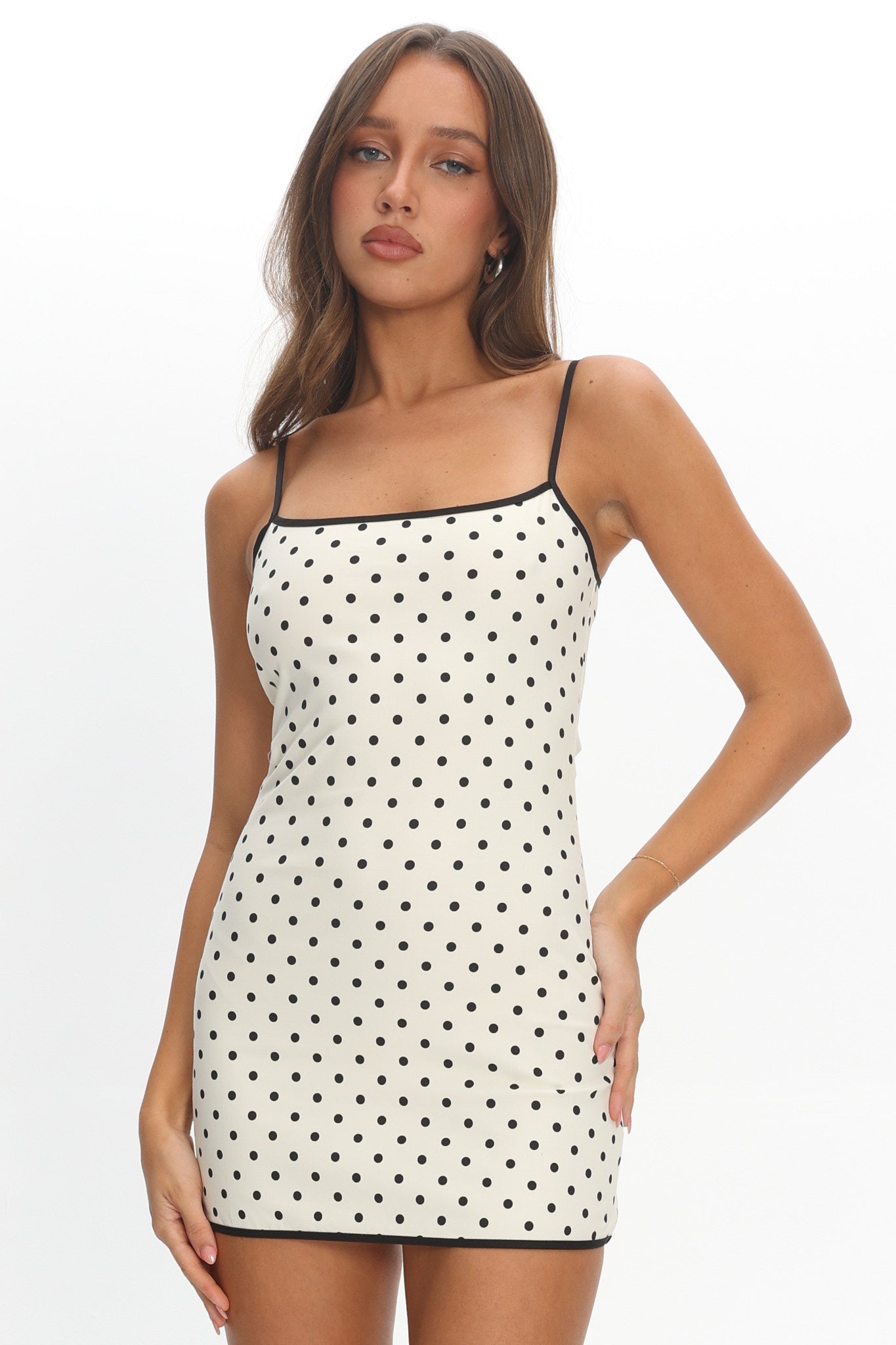 LIONESS Voyage Mini Dress Moonlight Polka