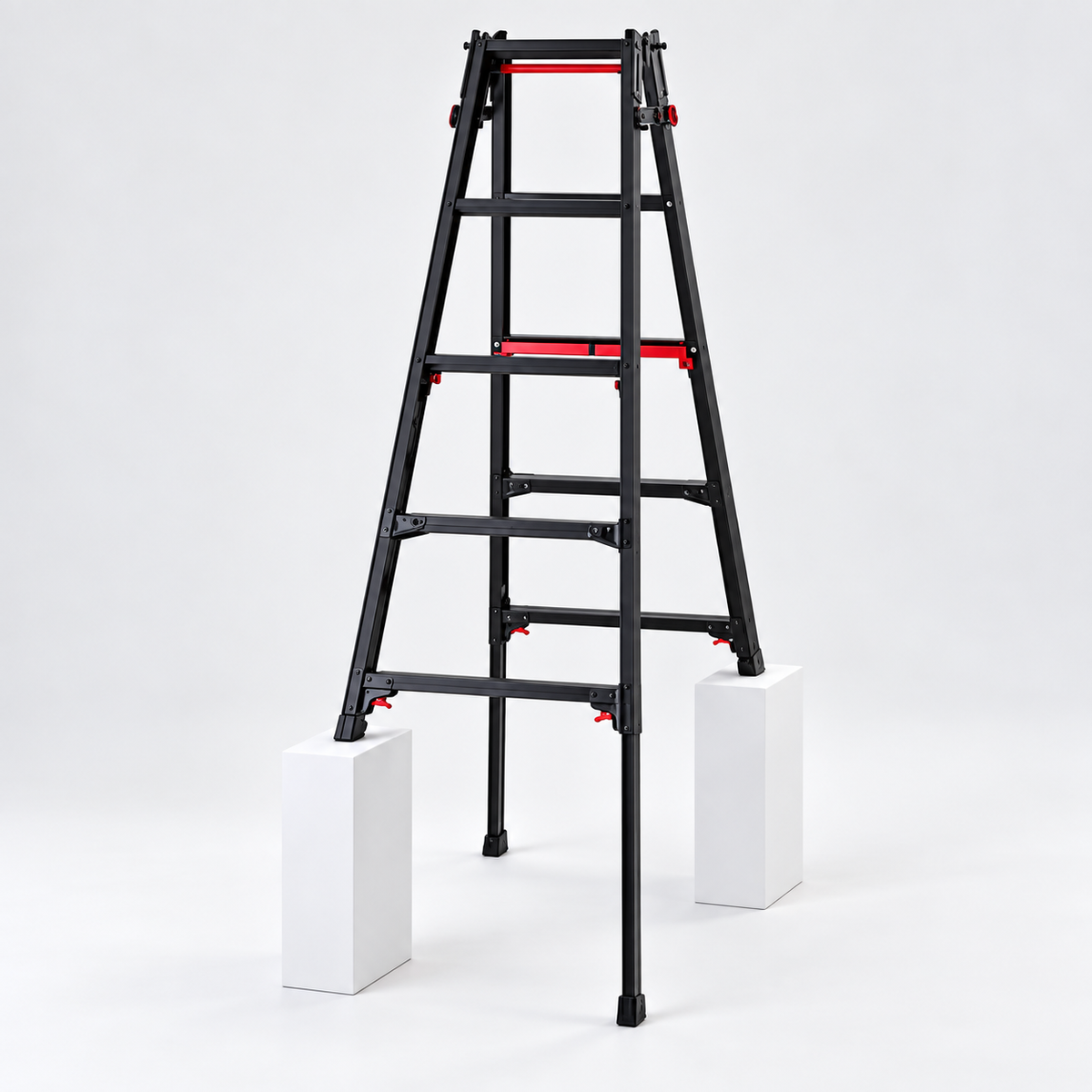 Adjustable Step Ladder – Independent Leg Adjustment for Stairs & Uneven Surfaces