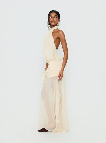 Faythe High Neck Maxi Dress Butter