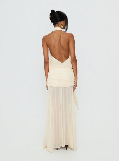 Faythe High Neck Maxi Dress Butter