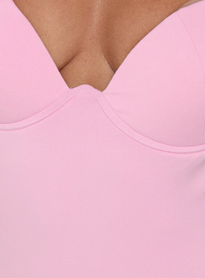 Tayna Draped Maxi Dress Pink