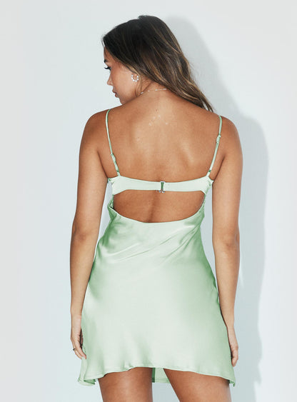 Moniz Mini Dress Sage