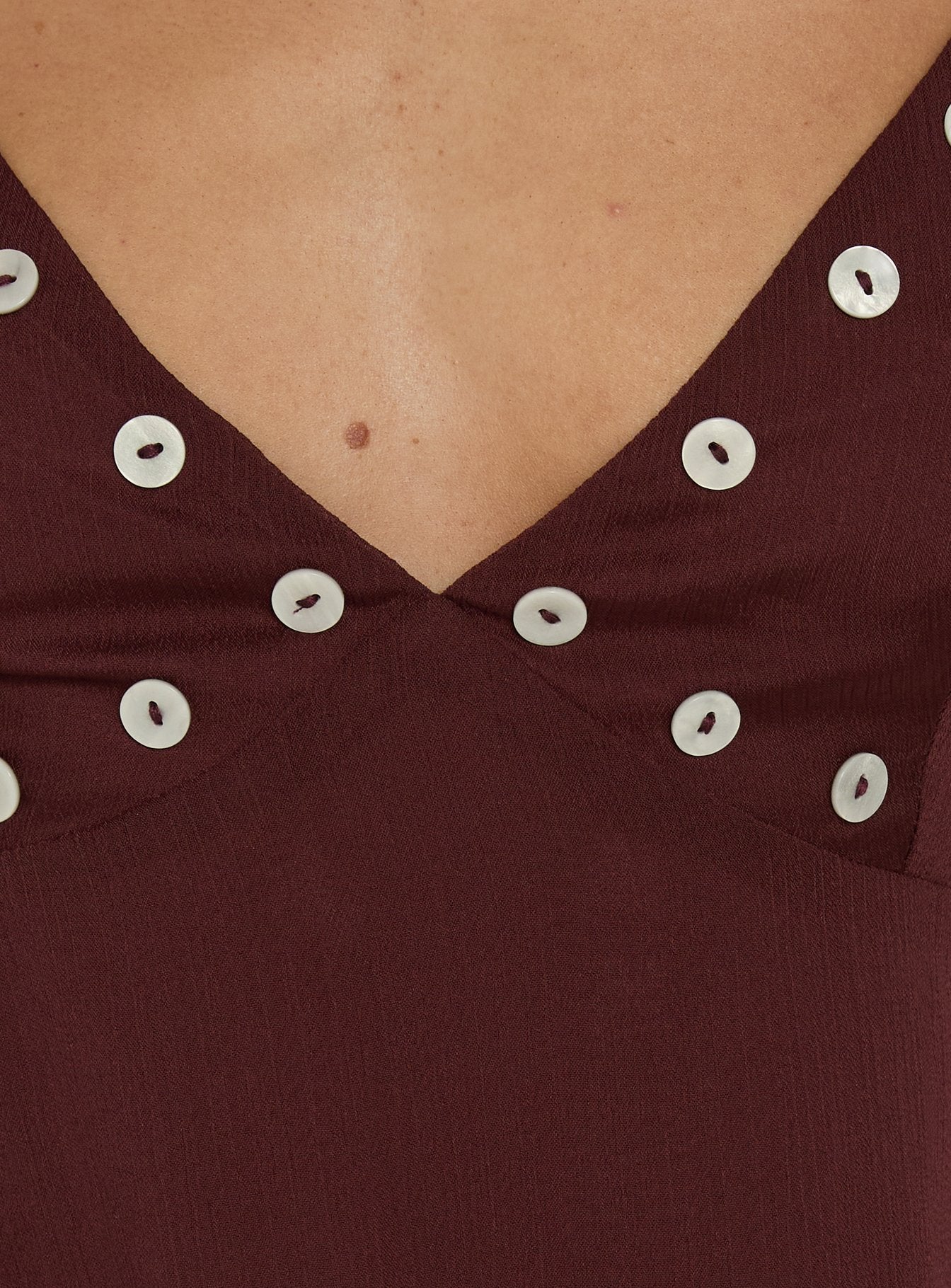 Maddalena Halter Mini Dress Chocolate