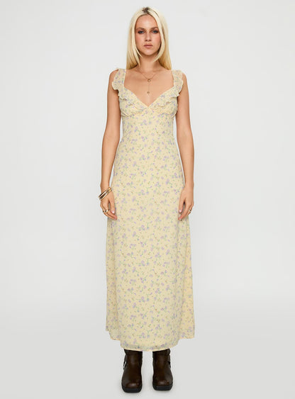 Jayne Frill Maxi Dress Multi