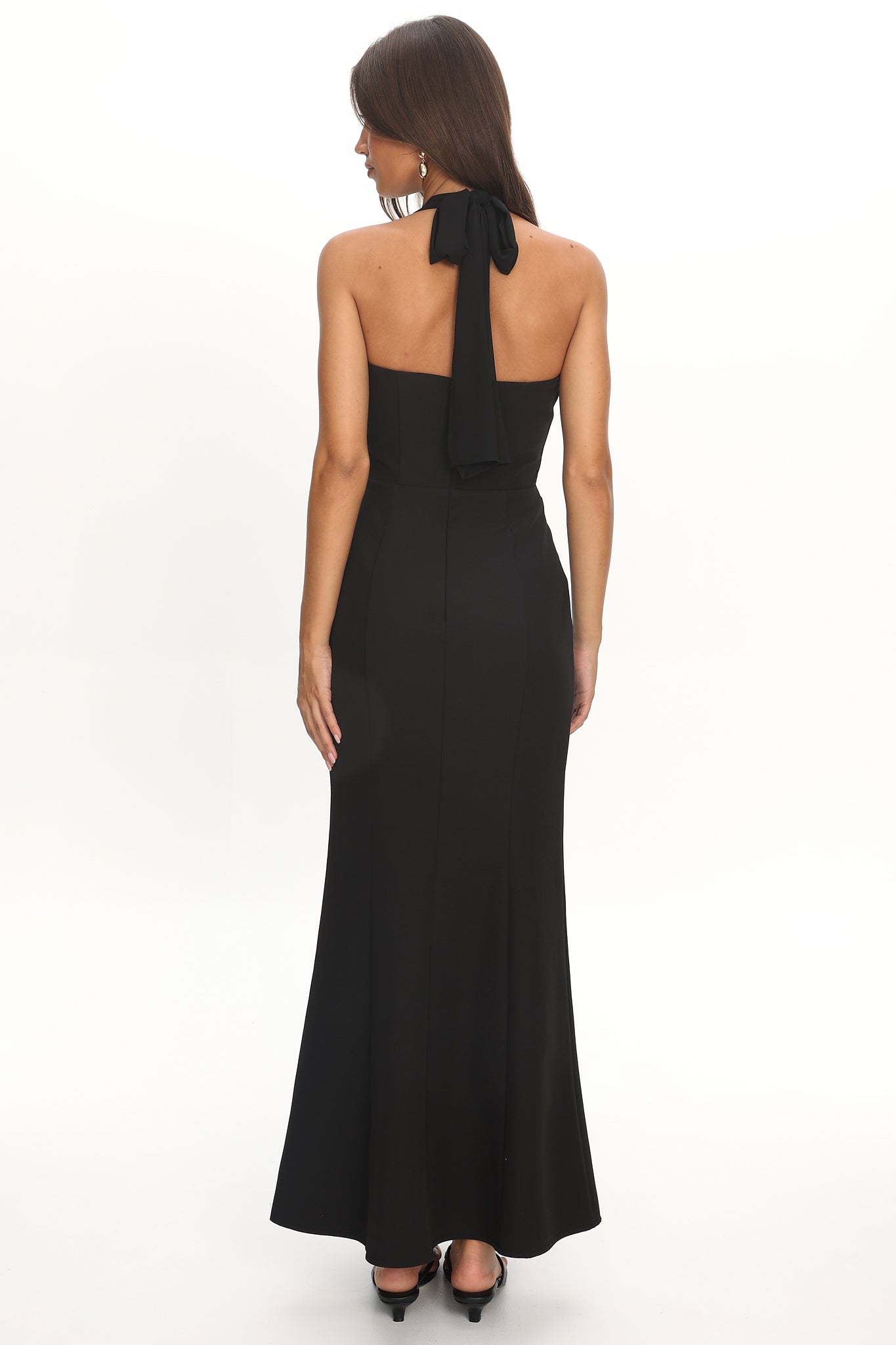 Vibes Halterneck Maxi Dress Black