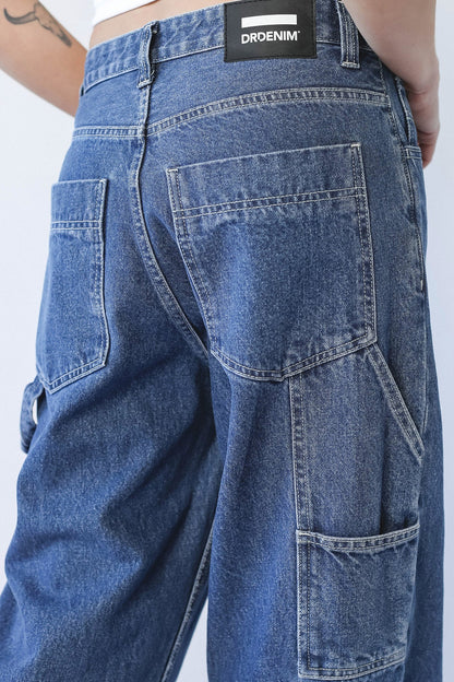 DR DENIM Faye Worker Pebble Mid Stone