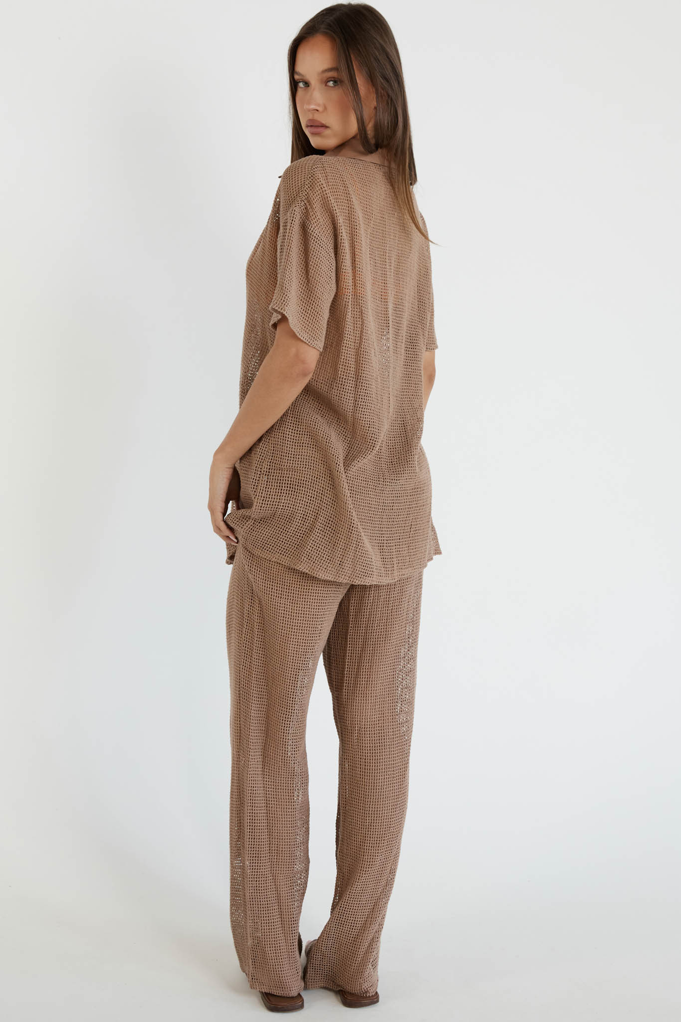 SNDYS Hyams Long Knit Pants Mocha