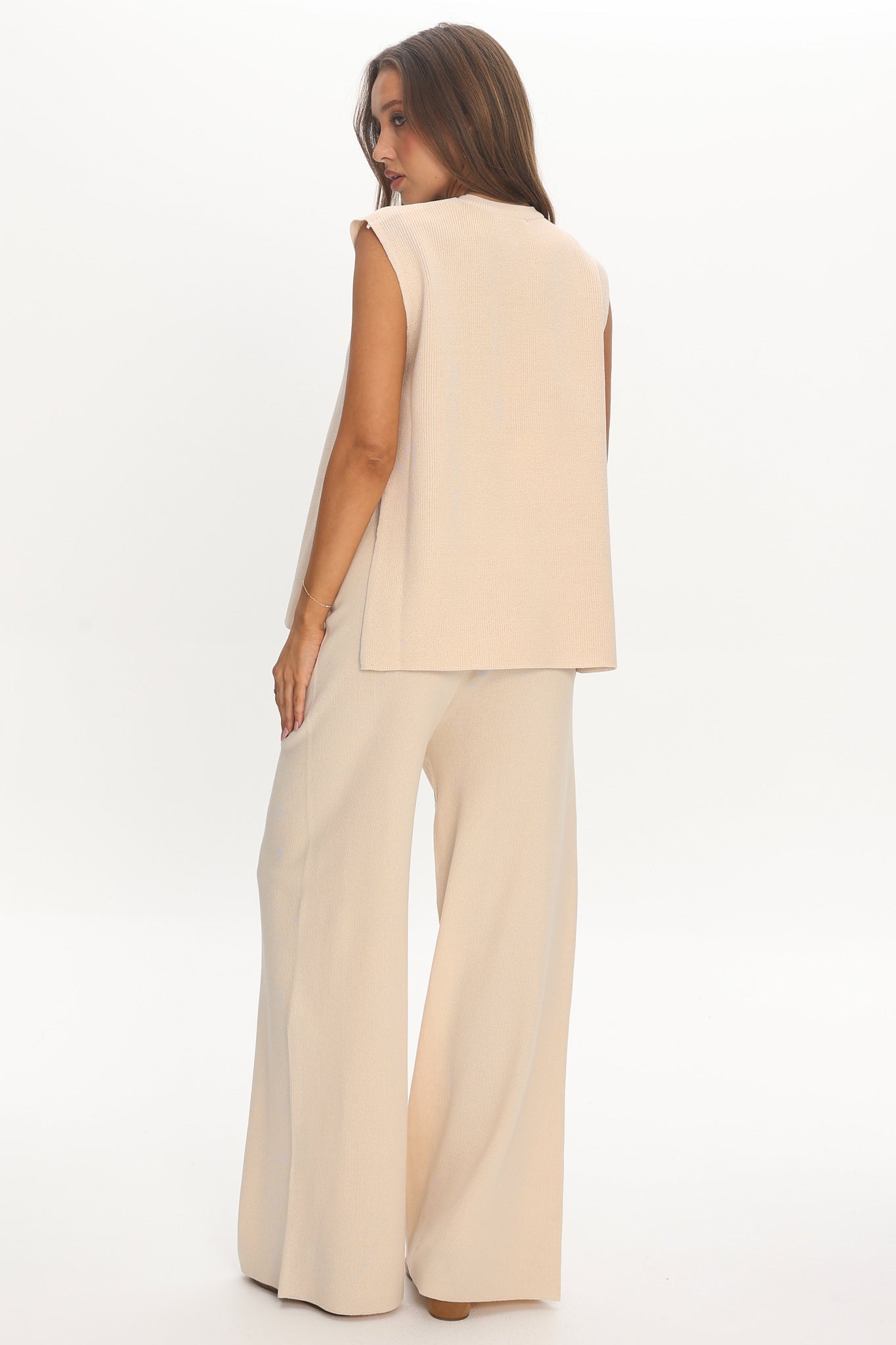 Homebody Ribbed Knit Pants Oat