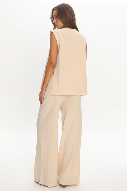 Homebody Ribbed Knit Pants Oat