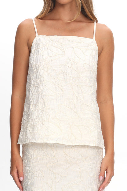 Alondra Tied Back Top Oatmeal