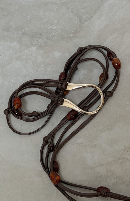 Sayge Wrap Belt Chocolate